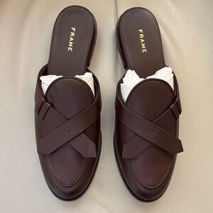 Frame Denim Brown Leather Loafers